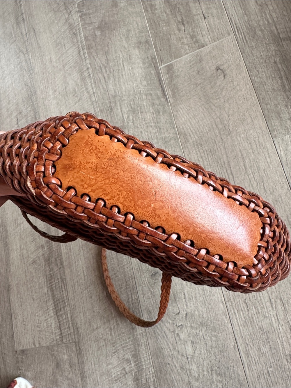 Vintage Ellepi Leather Woven Purse - Picture 8 of 8